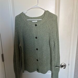 Maurices Green Button-Up Cardigan